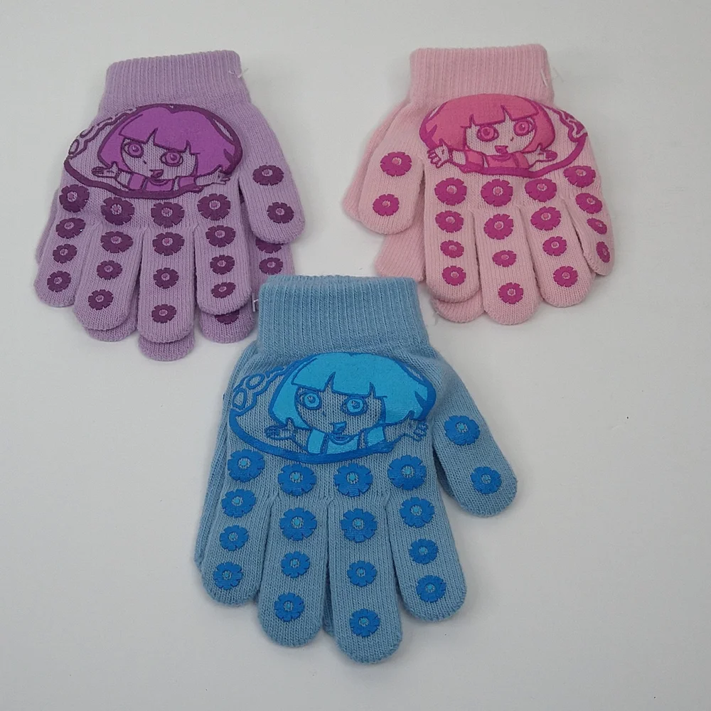 Girl's Dora Purple |Pink | Blue Glove Sets Ages 3-6Yrs